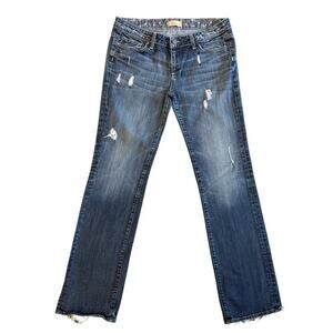 VTG Paige Jeans Women's 29 Blue Straight Distressed Jimmy Jimmy Vintage Y2K 1156